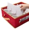 Simplify China Mug & Cup Storage Box, 15-3/4 in L, 13-9/16 in W, 15-3/4 in H, Red, Polyester 9066 - alternate 2